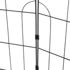 10Pcs Arched Top Iron Garden Fence