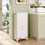 White Rubbish Dustbin Recycling Bin Rubbish Trash Home Kitchen