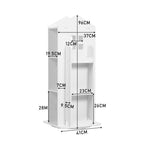 White Kids' House Frame Rotating Bookshelf