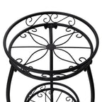 3-Tier Black Iron Plant Stand
