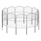 25 Panels 31x61cm Metal Garden Edging Fence Yard Borders Decor