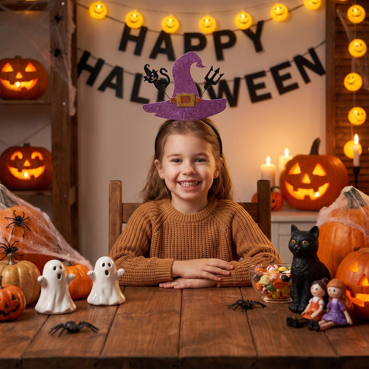 Halloween 3D Witch Hat Headbands