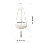 Bohemian Style Handwoven Cat Hammock Cat Bed with Soft Cushion
