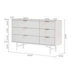 6-Tier Bedroom Striped Storage Cabinet,