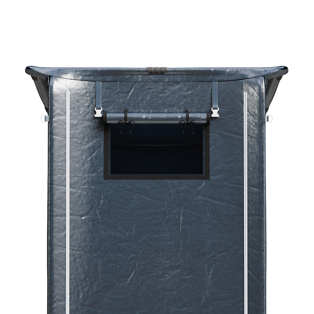 Garden Storage Shelter with Waterproof PE Cover & Roll-Up Zipped Door
