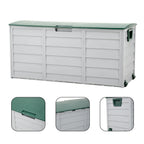 290L Outdoor Storage Deck Box with Wheels