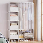 Portable Metal Closet Bedroom Cabinet