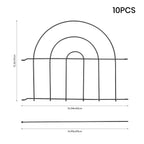 10Pcs Decorative Metal Garden Fences