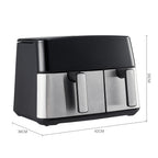 6.5L+3.5L Touch Screen Dual Basket Air Fryer