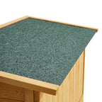 Outdoor Solid Wood Storage Cabinet