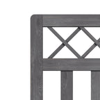 2.5 x 4 ft Outdoor Cross Top Wooden Garden Gate Pedestrian Fence Yard Door