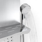 Wall Mount Stainless Steel Shower Panel Tower System with Shelf