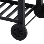 Charcoal BBQ Grill Barrel with Side Table