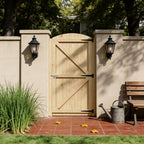 83cm W Arch Top Heavy-Duty Garden Gate with Latch