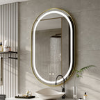 Wall Mounted Oval LED Bathroom Mirror