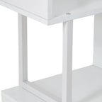 S-shaped Geometric Storage Rack with LED Lights