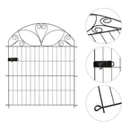 10-Panel Decorative Garden Fence Set