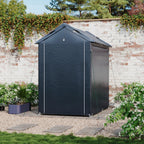 Garden Storage Shelter with Waterproof PE Cover & Metal Frame