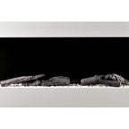 Wall-Mounted Electric Fireplace with Remote Control
