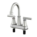Double Handle Bathroom Sink Faucet with Drainer