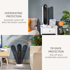Digital PTC Ceramic Heater with Remote Control