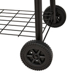 Portable Outdoor Charcoal BBQ Grill with Offset Smoker