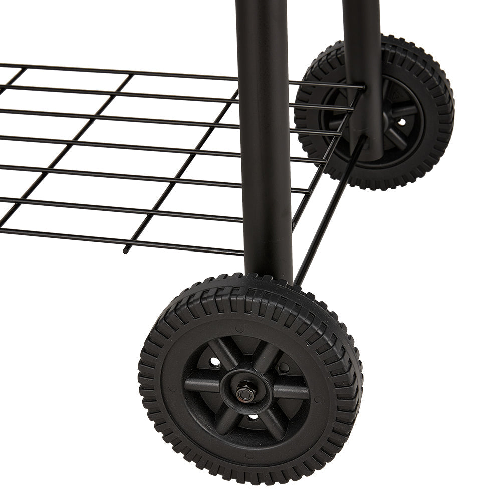 Portable Outdoor Charcoal BBQ Grill with Offset Smoker