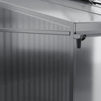 Garden Storage Shed with Integrated Lean-to Greenhouse & Double Doors