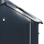 Garden Storage Shelter with Waterproof PE Cover & Metal Frame