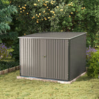 195CM Wide Steel Garden Shed For 4 Bicycles