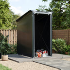 Garden Storage Shelter with Waterproof PE Cover & Roll-Up Zipped Door