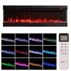 50/60/70'' 3 Side Electric Fireplace with Remote Control