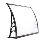 Black Outdoor Curved Shielded Rain Shelter