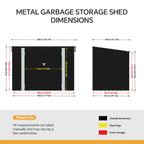 Outdoor Storage Shed for Rubbish Bin