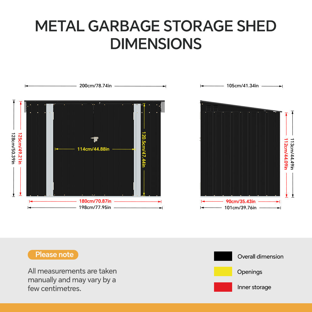Outdoor Storage Shed for Rubbish Bin
