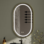 Wall Mounted Oval LED Bathroom Mirror