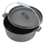 4.5L Cast Iron Camp Dutch Oven with Lid