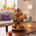 3-Tier Halloween Cardboard Cupcake Display Stand