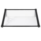 Black Outdoor Flat Shielded Rain Shelter