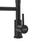 Stainless Steel Kitchen Faucet with Pull Down Spring Spout and Pot Filler