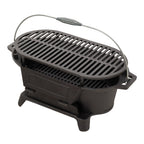 Cast Iron Charcoal Grill with Handle