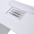 Manicure Table with Dust Collector and Wrist Cushion