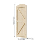 75cm Wide Arched Wooden Garden Gate 180cm High