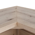 125cm Rustic Wooden Home Bar with Pine Countertop
