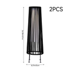 2-Pack Solar Outdoor Floor Lamp