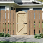 75cm Wide Arched Wooden Garden Gate 180cm High