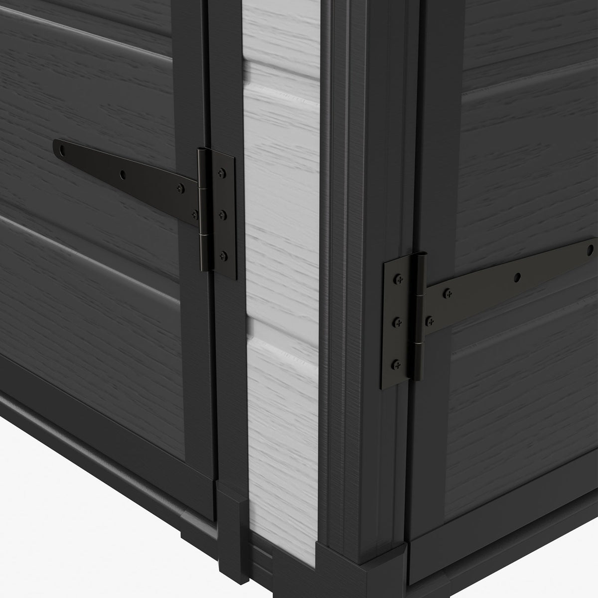4 x 8 ft Plastic Garden Storage Shed with Pent Roof & Lockable Door