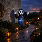 5 FT Halloween Inflatable Grim Reaper Decoration with LED Lights