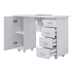 Manicure Table with Dust Collector and Wrist Cushion