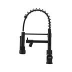 Stainless Steel Kitchen Faucet with Pull Down Spring Spout and Pot Filler